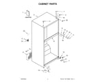 Whirlpool WRT518SZFM04 cabinet parts diagram