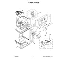 Whirlpool WRT518SZFM04 liner parts diagram