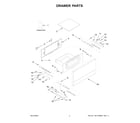 Jenn-Air JMDFS24HM02 drawer parts diagram