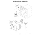 Whirlpool WRF555SDFZ19 refrigerator liner parts diagram