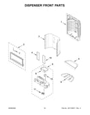 Dispenser front parts