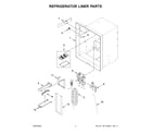 Whirlpool WRX735SDHZ11 refrigerator liner parts diagram