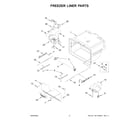 Whirlpool WRX735SDHZ11 freezer liner parts diagram