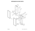 Whirlpool WRX735SDHZ11 refrigerator door parts diagram