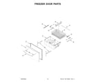 Whirlpool WRX735SDHZ11 freezer door parts diagram