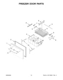 Freezer door parts
