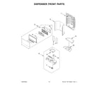 Whirlpool WRX735SDHZ11 dispenser front parts diagram