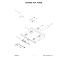 KitchenAid KFGC500JPA07 burner box parts diagram