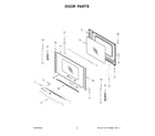 Whirlpool YWFE775H0HB5 door parts diagram