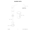 KitchenAid KHBV53DG0 blender parts diagram