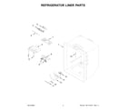 Maytag MBF1958FEZ08 refrigerator liner parts diagram