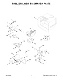 Freezer liner & icemaker parts