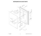 Maytag MBF1958FEZ08 refrigerator door parts diagram