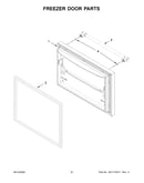 Freezer door parts