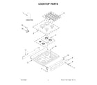 KitchenAid KFGG504KPS4 cooktop parts diagram