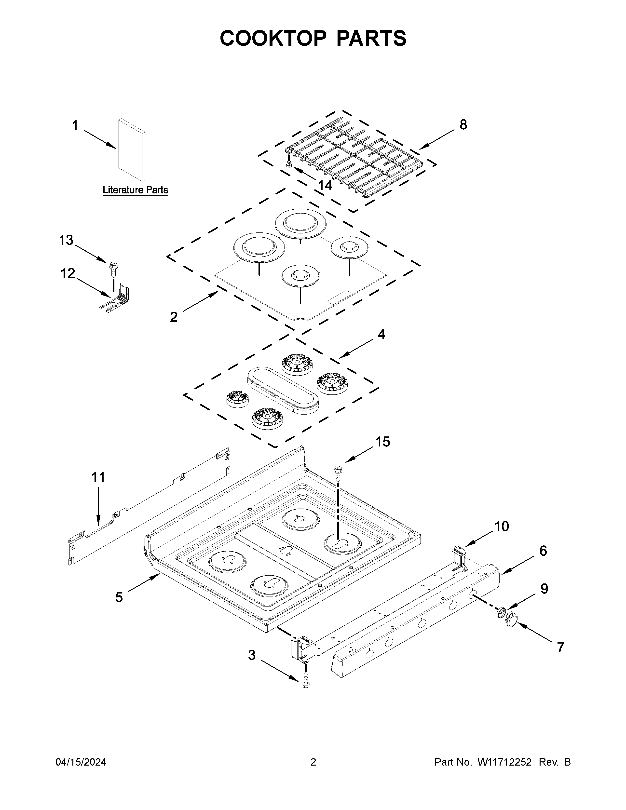 Cooktop parts