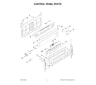 KitchenAid KFGG504KPS4 control panel parts diagram