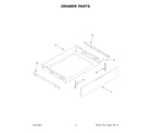 KitchenAid KFGG504KPS4 drawer parts diagram