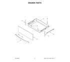 Whirlpool YWEE750H0HZ5 drawer parts diagram