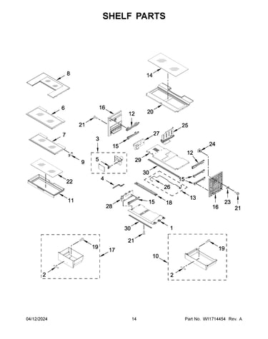 Shelf parts