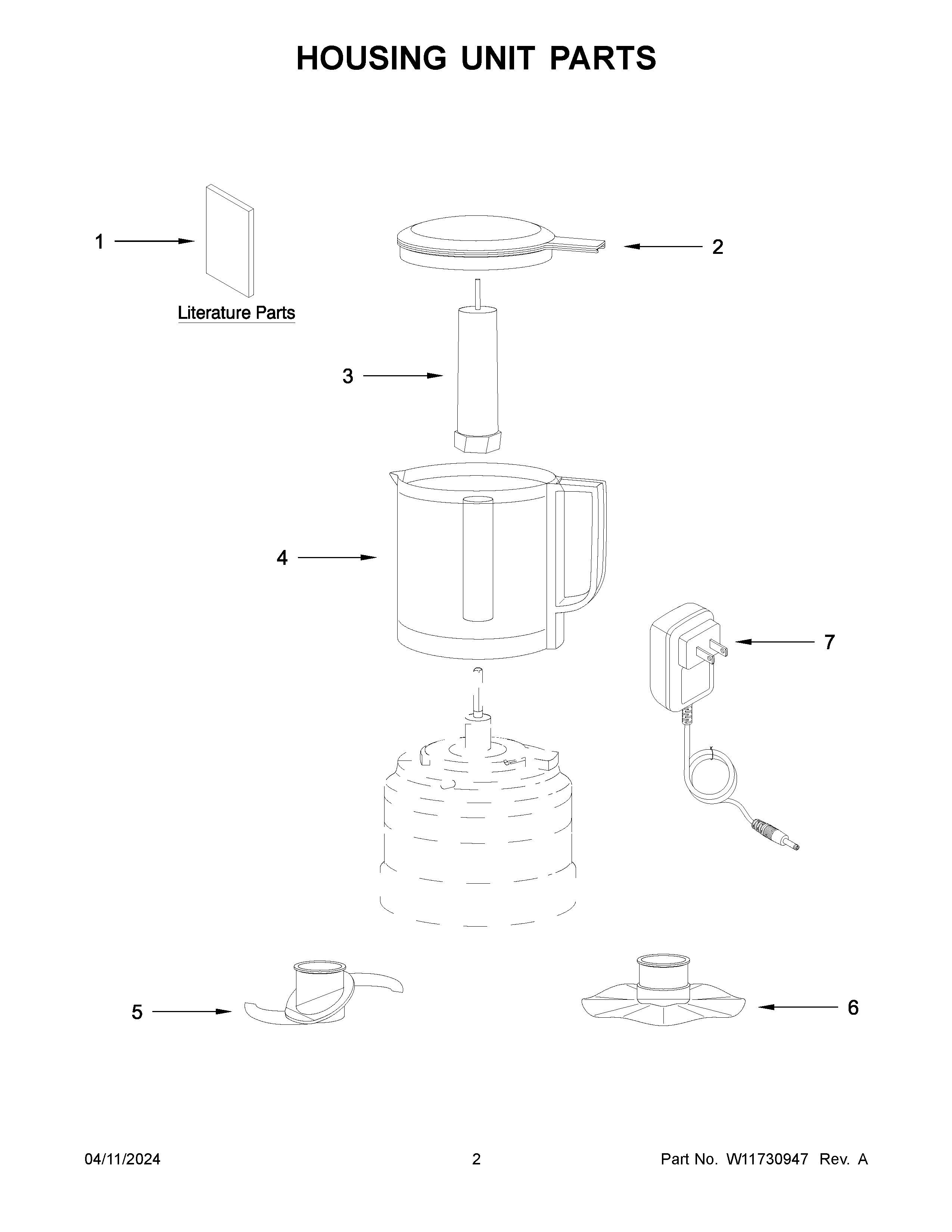 Housing unit parts