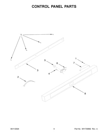 Control panel parts