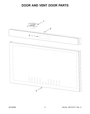 Door and vent door parts