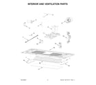 Whirlpool WMMF7530RZ00 interior and ventilation parts diagram