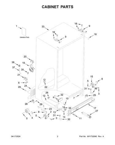 Cabinet parts