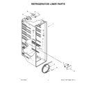 Maytag MSS25C4MGZ09 refrigerator liner parts diagram