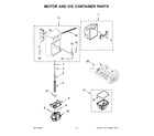 Maytag MSS25C4MGZ09 motor and ice container parts diagram