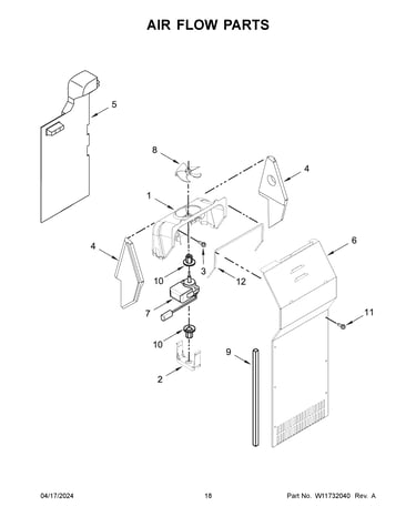 Air flow parts
