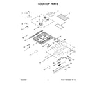 Jenn-Air JGS1450ML0 cooktop parts diagram