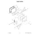 Jenn-Air JGS1450ML0 door parts diagram