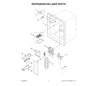 Whirlpool WRX735SDHB10 refrigerator liner parts diagram