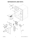 Refrigerator liner parts