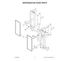 Whirlpool WRX735SDHB10 refrigerator door parts diagram