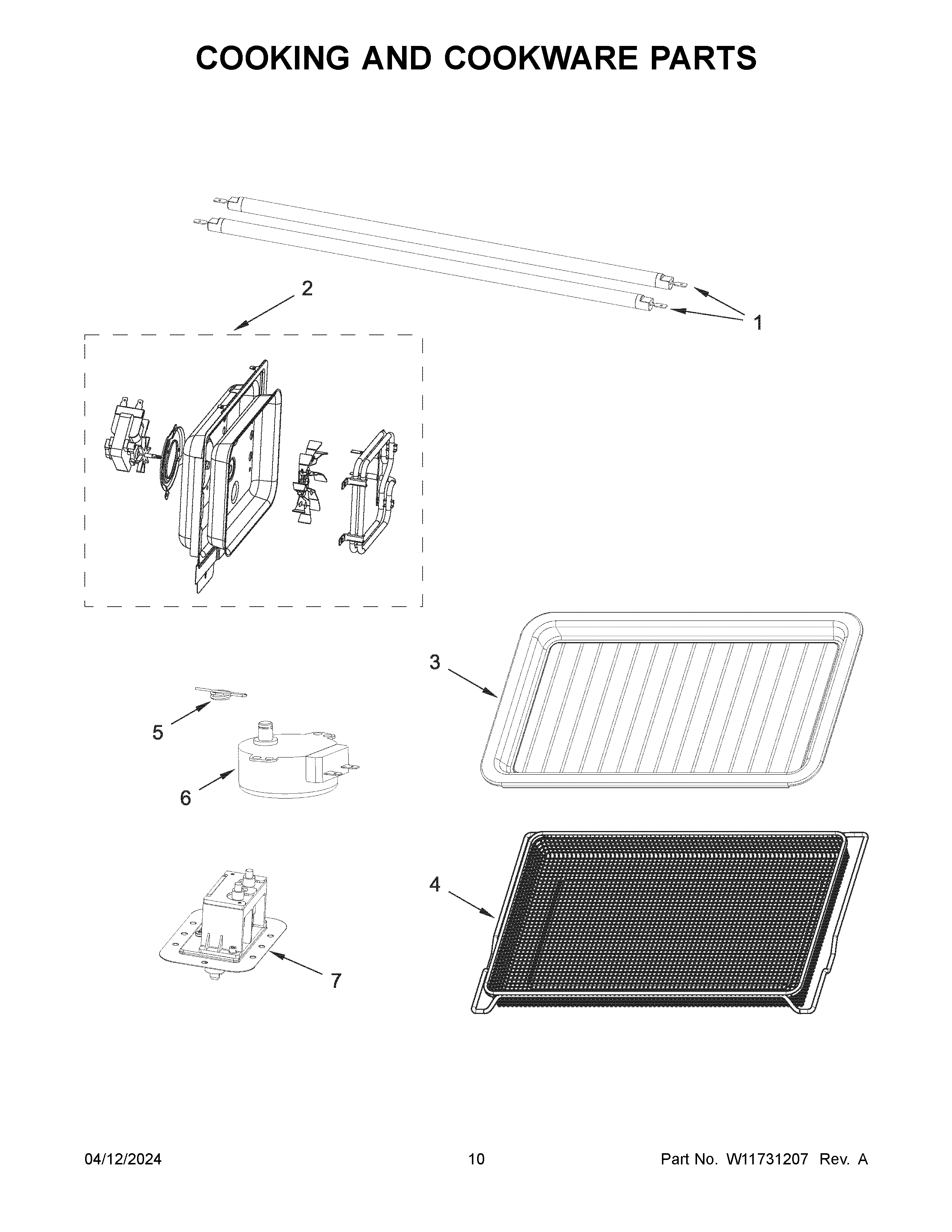 Cooking and cookware parts
