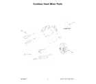 KitchenAid 5KHMR762BM0 cordless hand mixer parts diagram