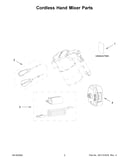 Cordless hand mixer parts