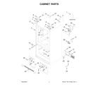 Whirlpool WRF535SWHZ12 cabinet parts diagram