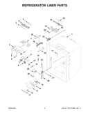 Refrigerator liner parts