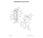 Whirlpool WRF535SWHZ12 refrigerator door parts diagram