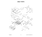 Whirlpool WRF535SWHZ12 shelf parts diagram