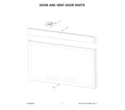 Jenn-Air JMHF730RBL00 door and vent door parts diagram