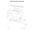 Jenn-Air JMHF730RBL00 cabinet and installation parts diagram