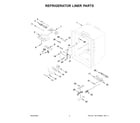 KitchenAid KRFC300ESS12 refrigerator liner parts diagram