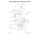 KitchenAid 5KSM180WSEEG5 case, gearing and planetary unit parts diagram