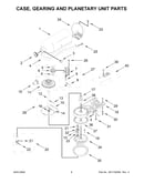 Case, gearing and planetary unit parts