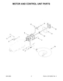 Motor and control unit parts